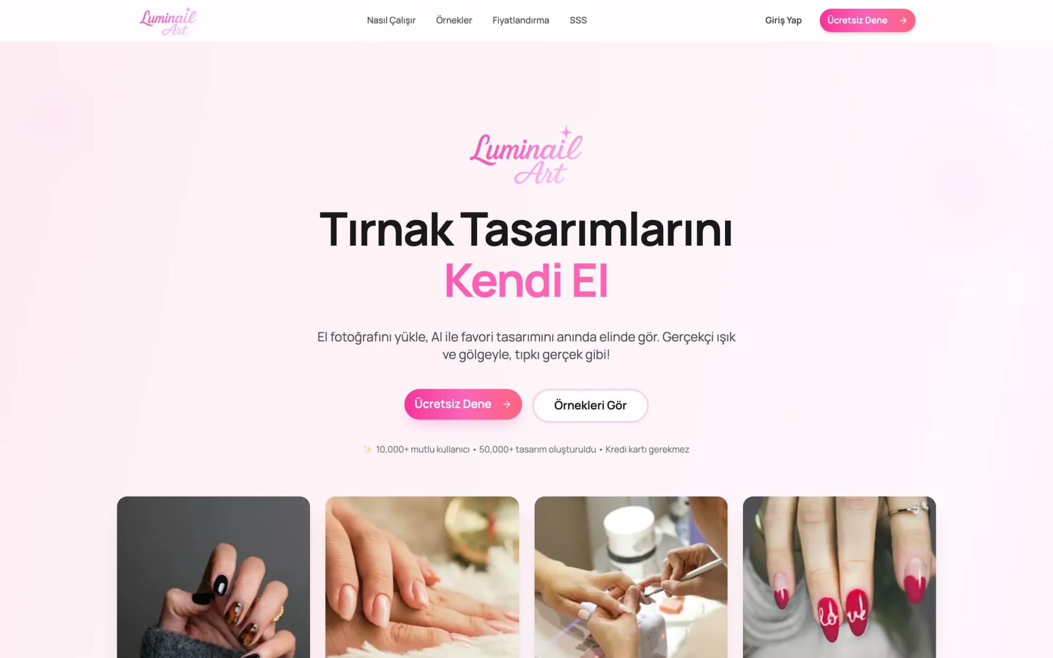 LumiNail: AI Tırnak Tasarım Stüdyosu