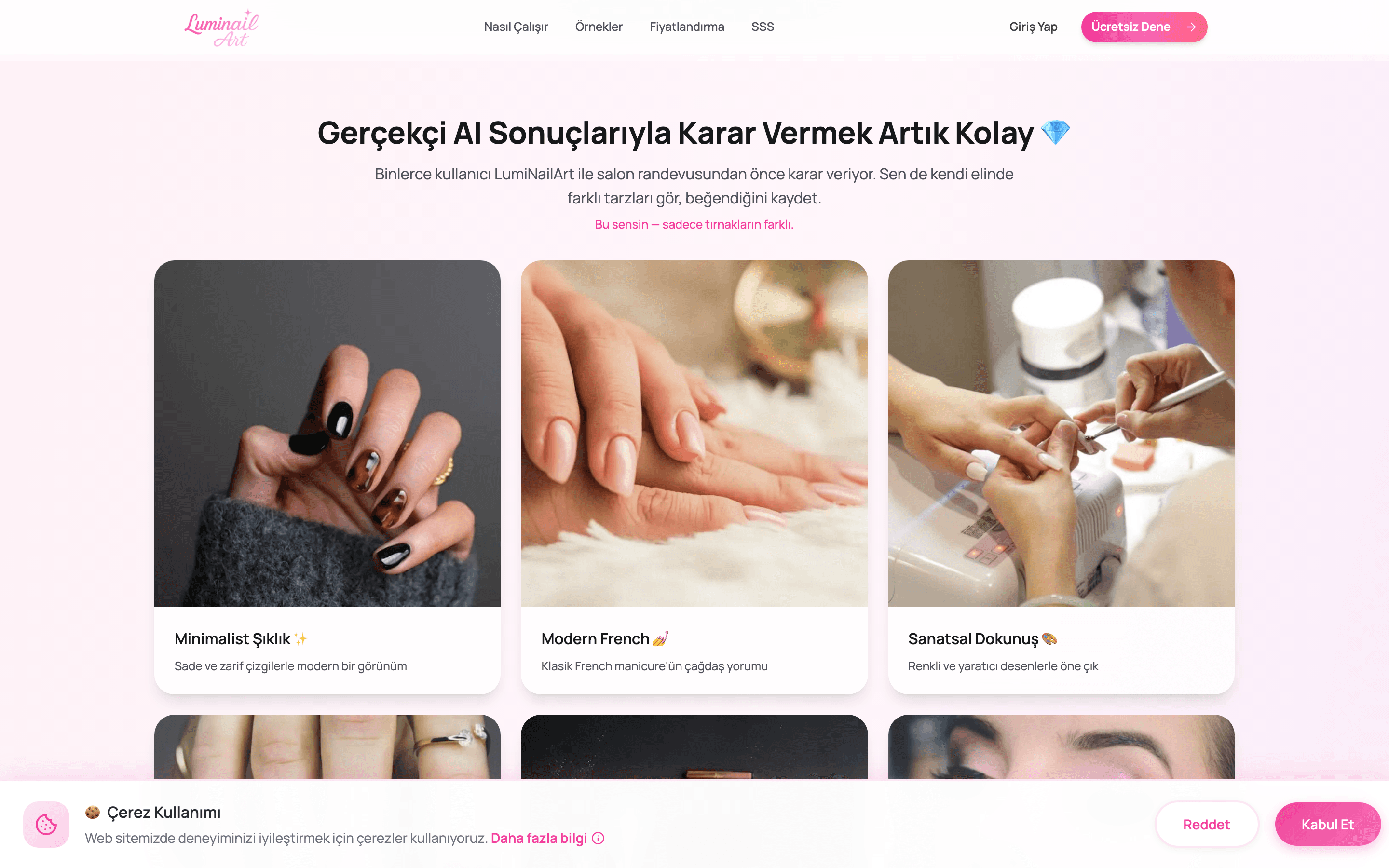 LumiNail — AI Tırnak Tasarım Stüdyosu 2