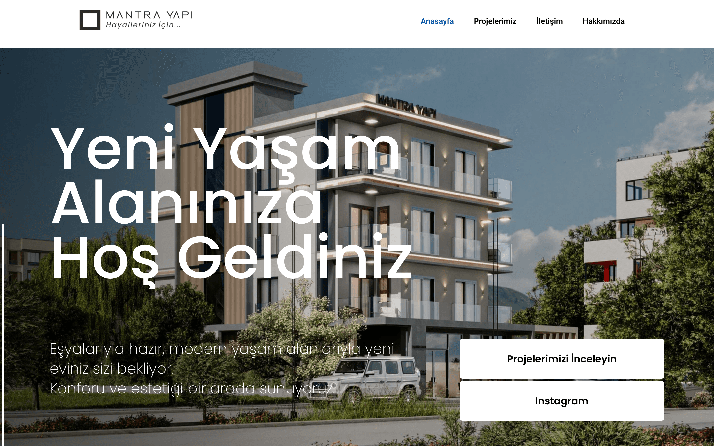 Mantra Yapı — Corporate Website