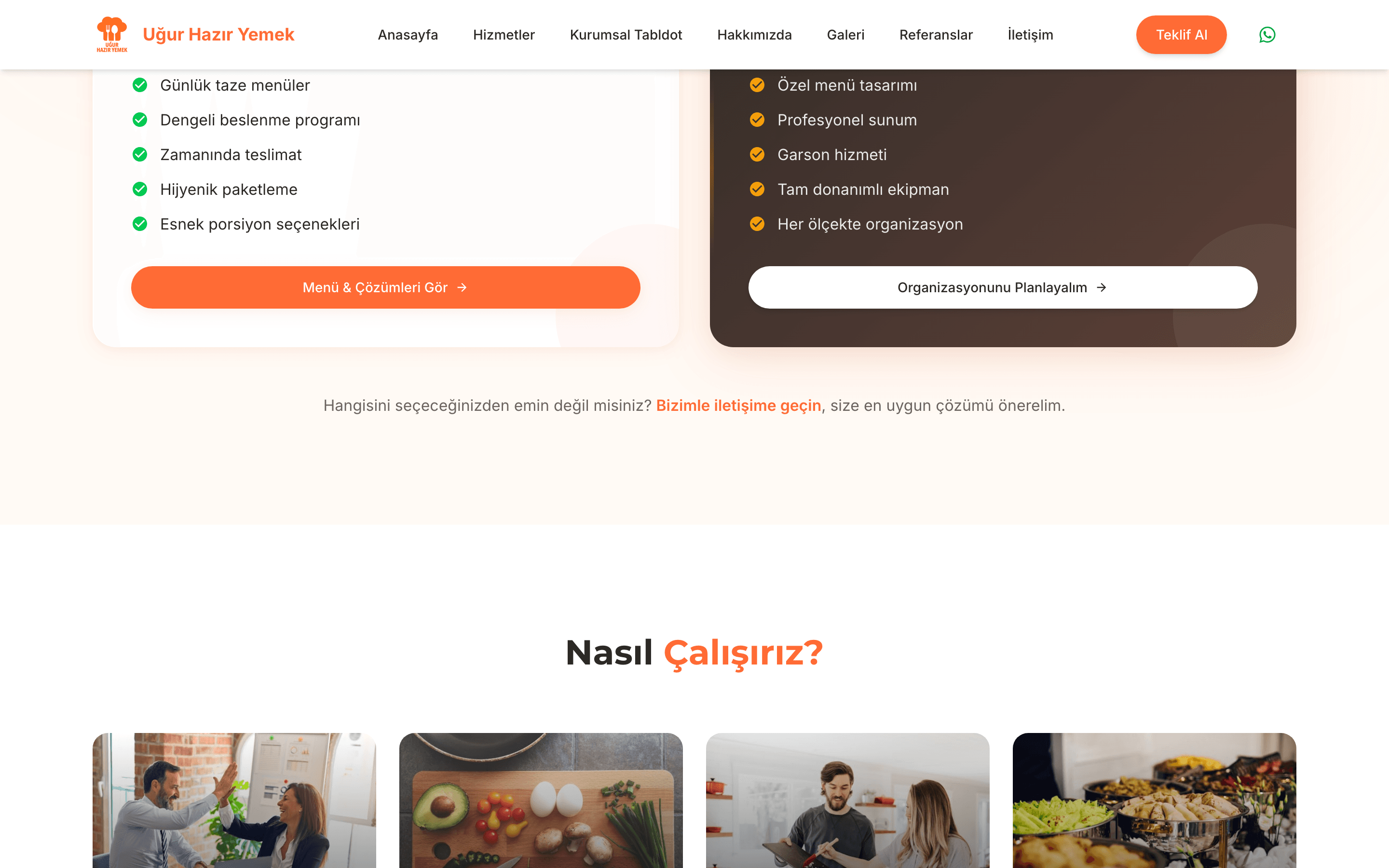 Uğur Catering — Corporate Website 2