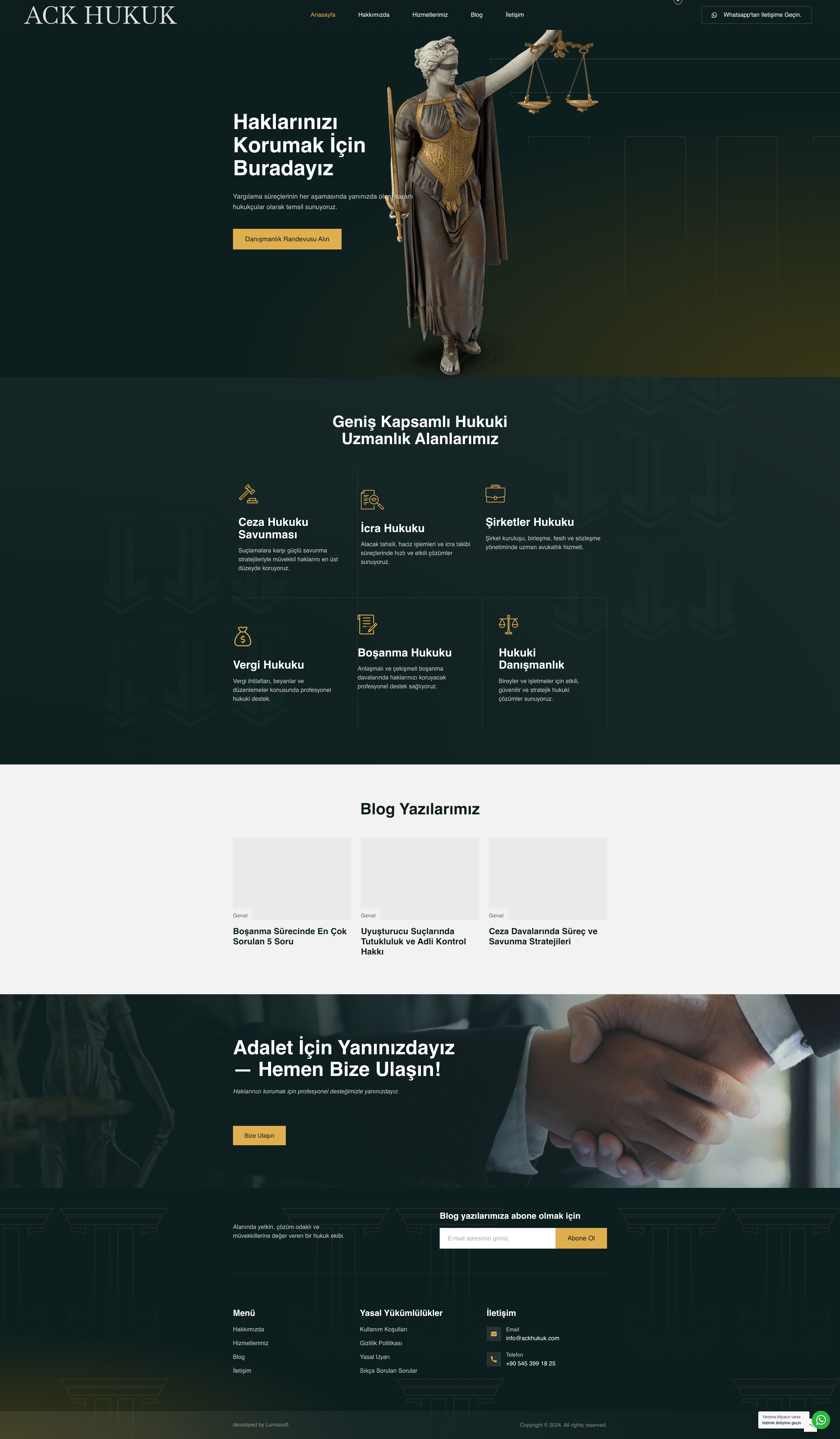 ACK Hukuk — Legal Website Experience preview