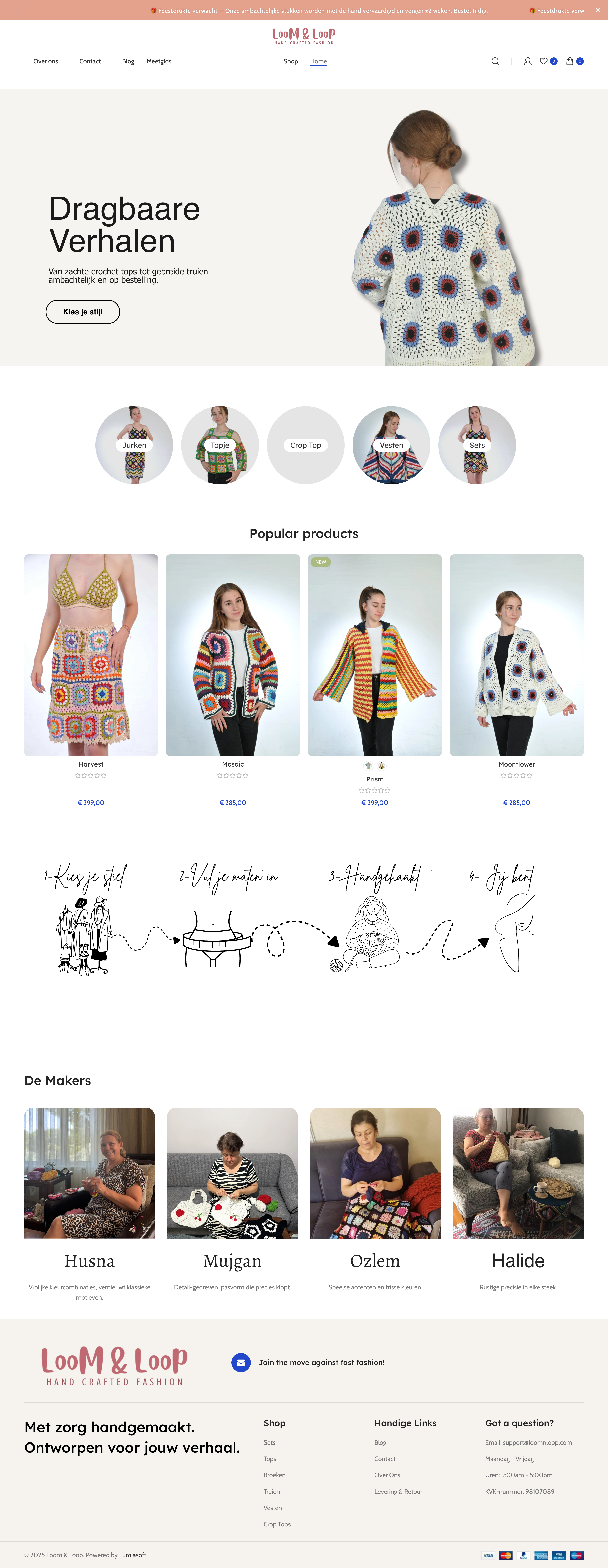 Loom & Loop — Slow Fashion E-Commerce preview