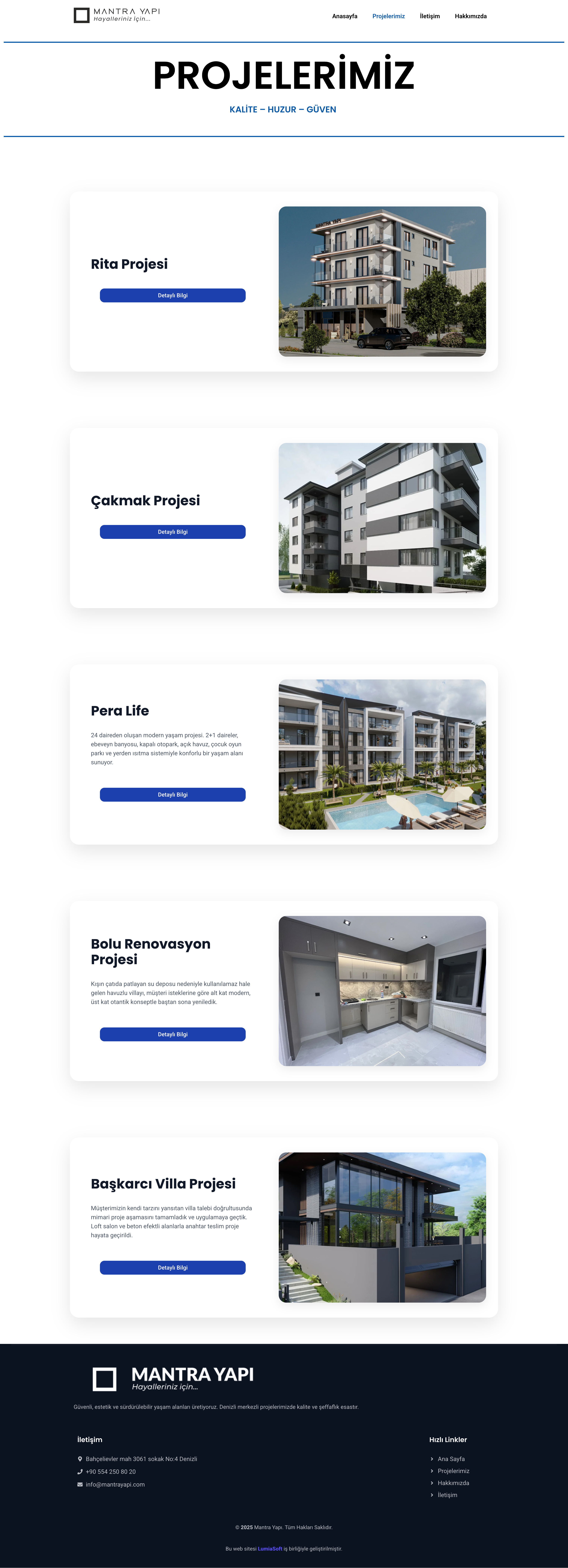 Mantra Yapı — Modern Corporate Website gallery 2